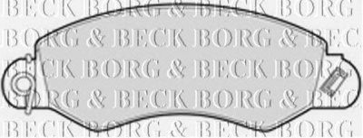 BORG & BECK bbp1976 -  Комплект тормозных колодок, дисковый тормоз